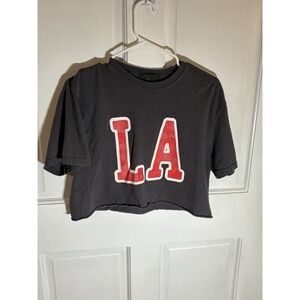 LA Cropped Women's Shirt Medium Social Culture